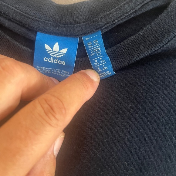 Adidas Originals Trefoil T- Shirt , Blue, XXL - Picture 3 of 4